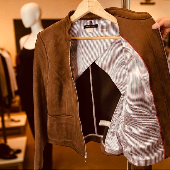 Tommy Hilfiger Chocolate Brown Suede Jacket - Picture 6 of 11